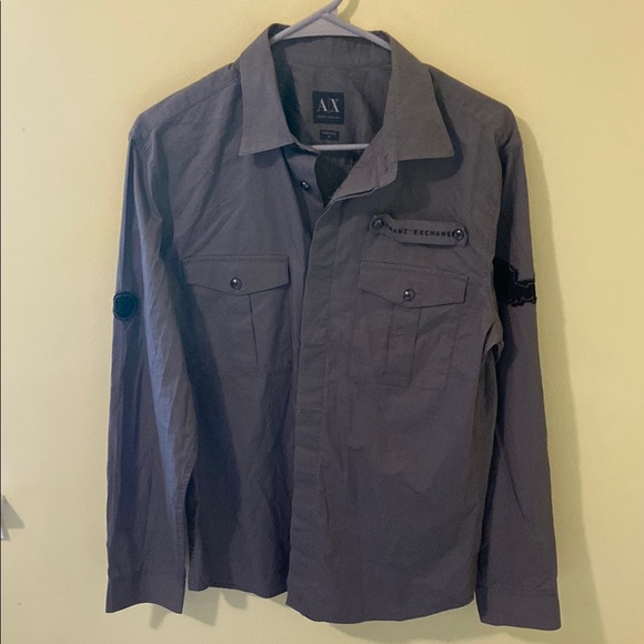 Armani Exchange Other - Armani Exchange Gray Button down Shirt